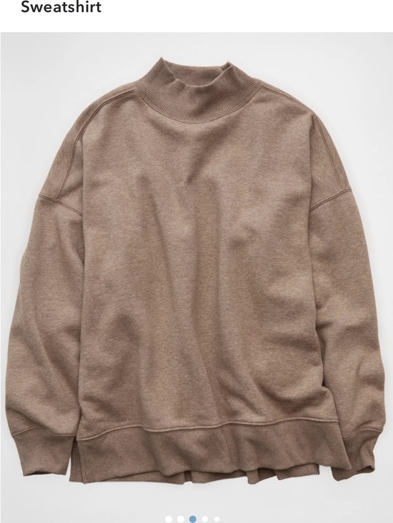 aerie Sweaters - Women's Mock Neck Sweater in coffee